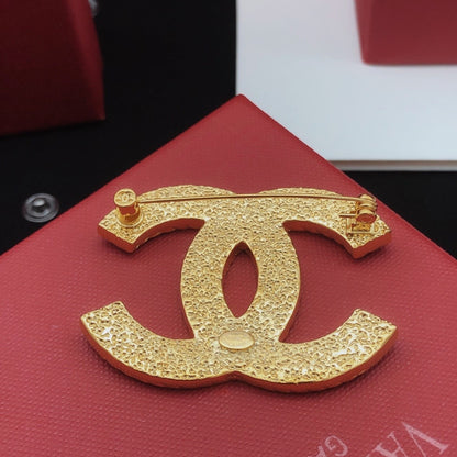 Chanel Brass Brooch