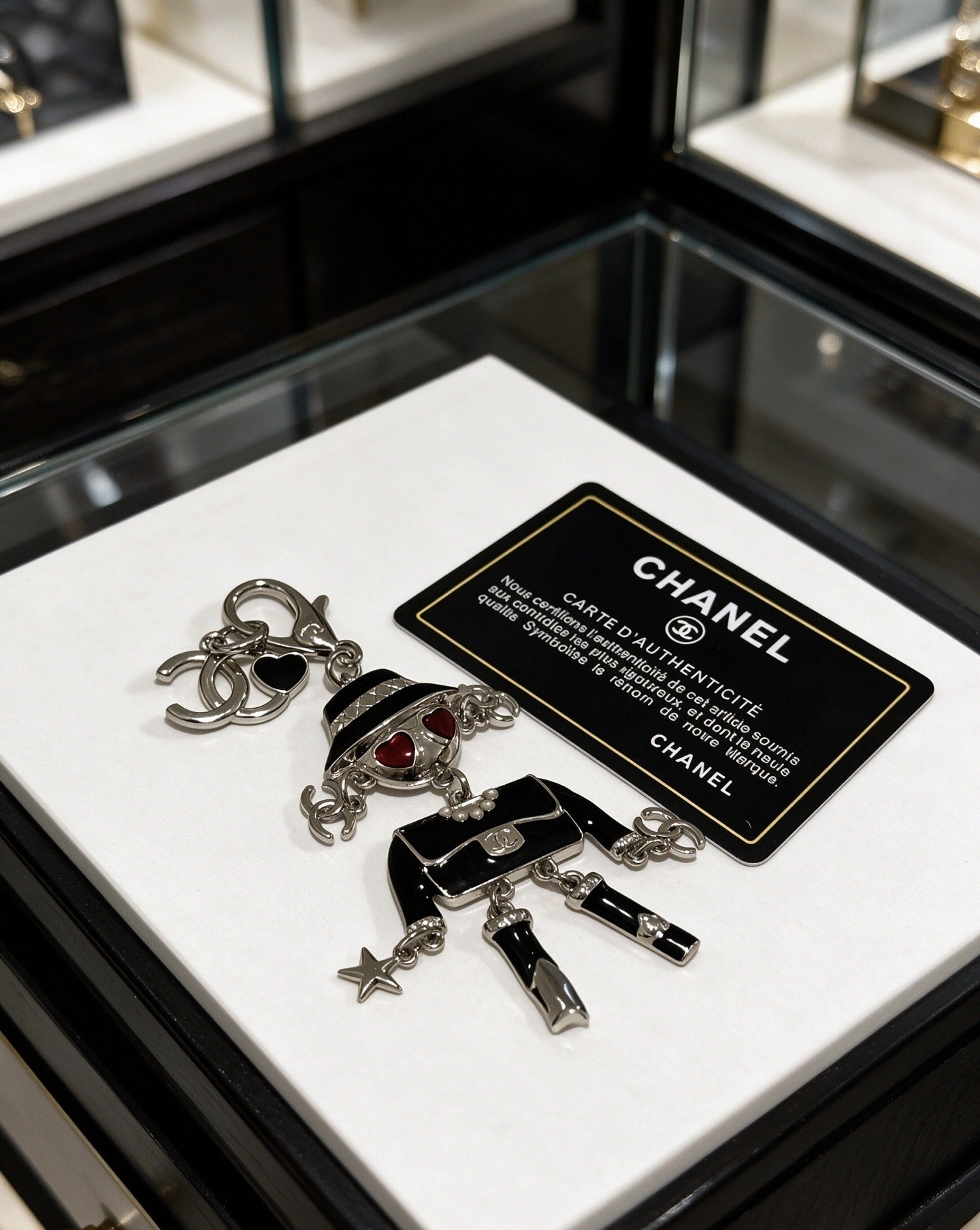 Chanel Vintage-Finish Keychain