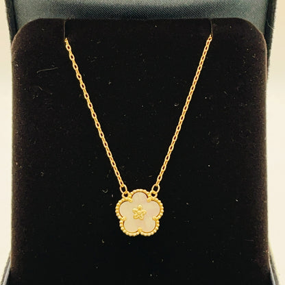 Van Cleef & Arpels Gold Brass Necklace
