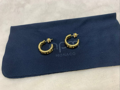 APM Monaco Yellow Hoop Earrings