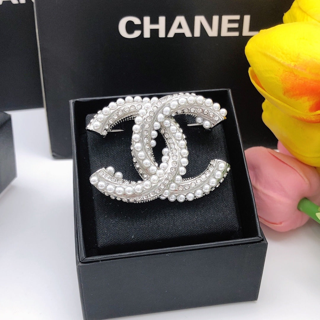 Chanel Silver Brooch