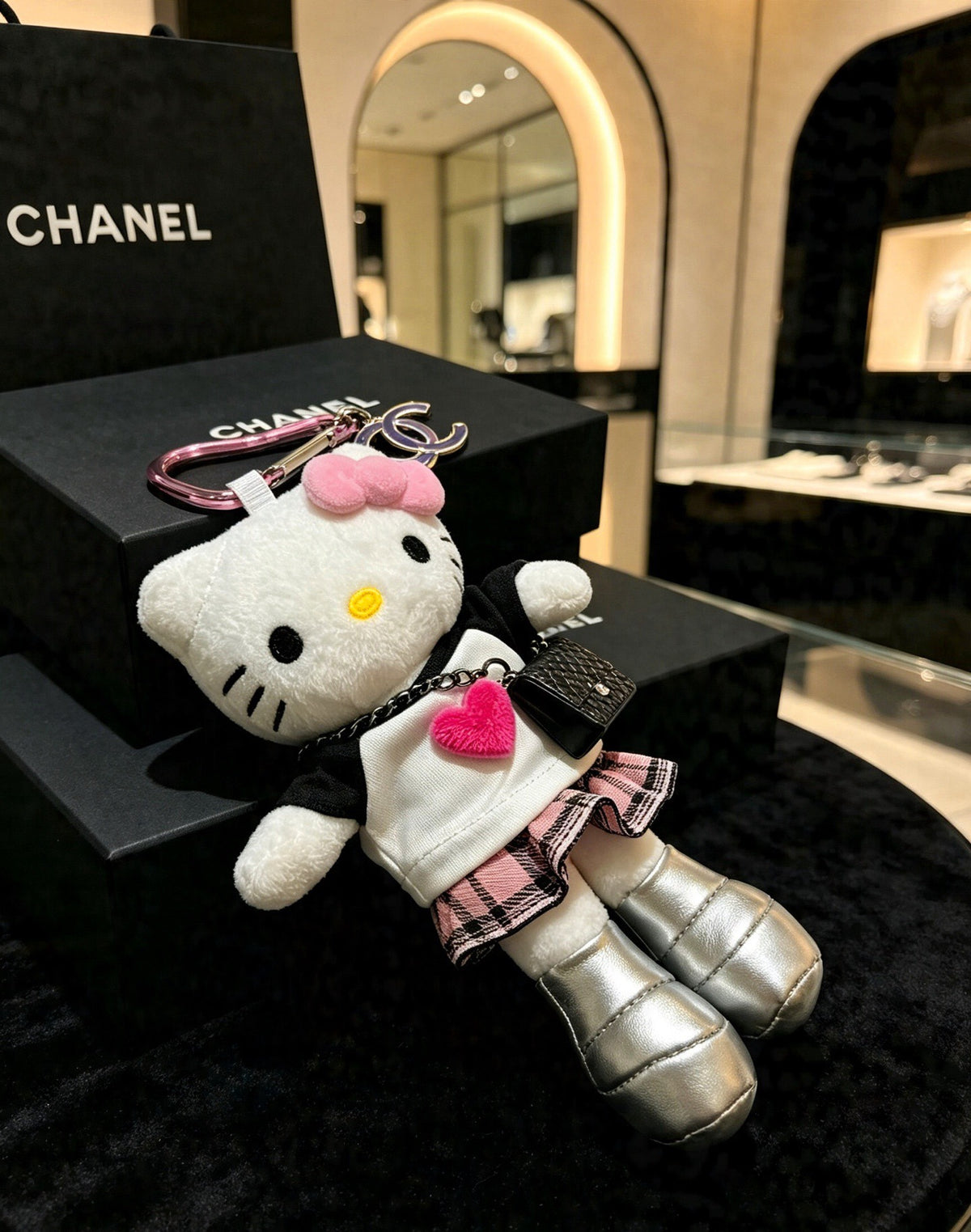 Chanel Vintage-Finish Keychain