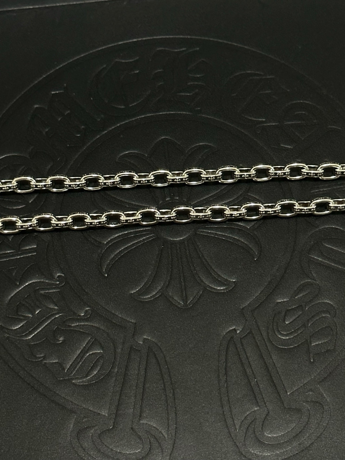 Chrome Hearts Sterling Silver Cross Necklace