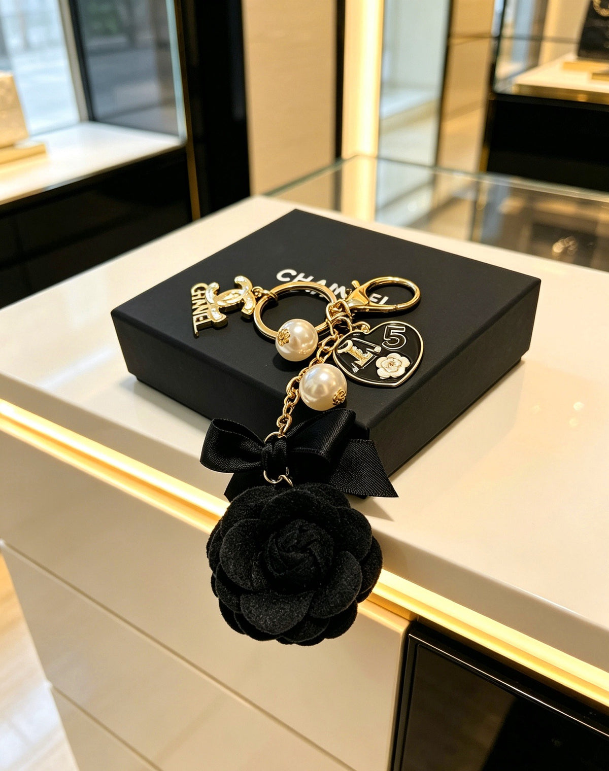 Chanel Vintage-Finish Keychain