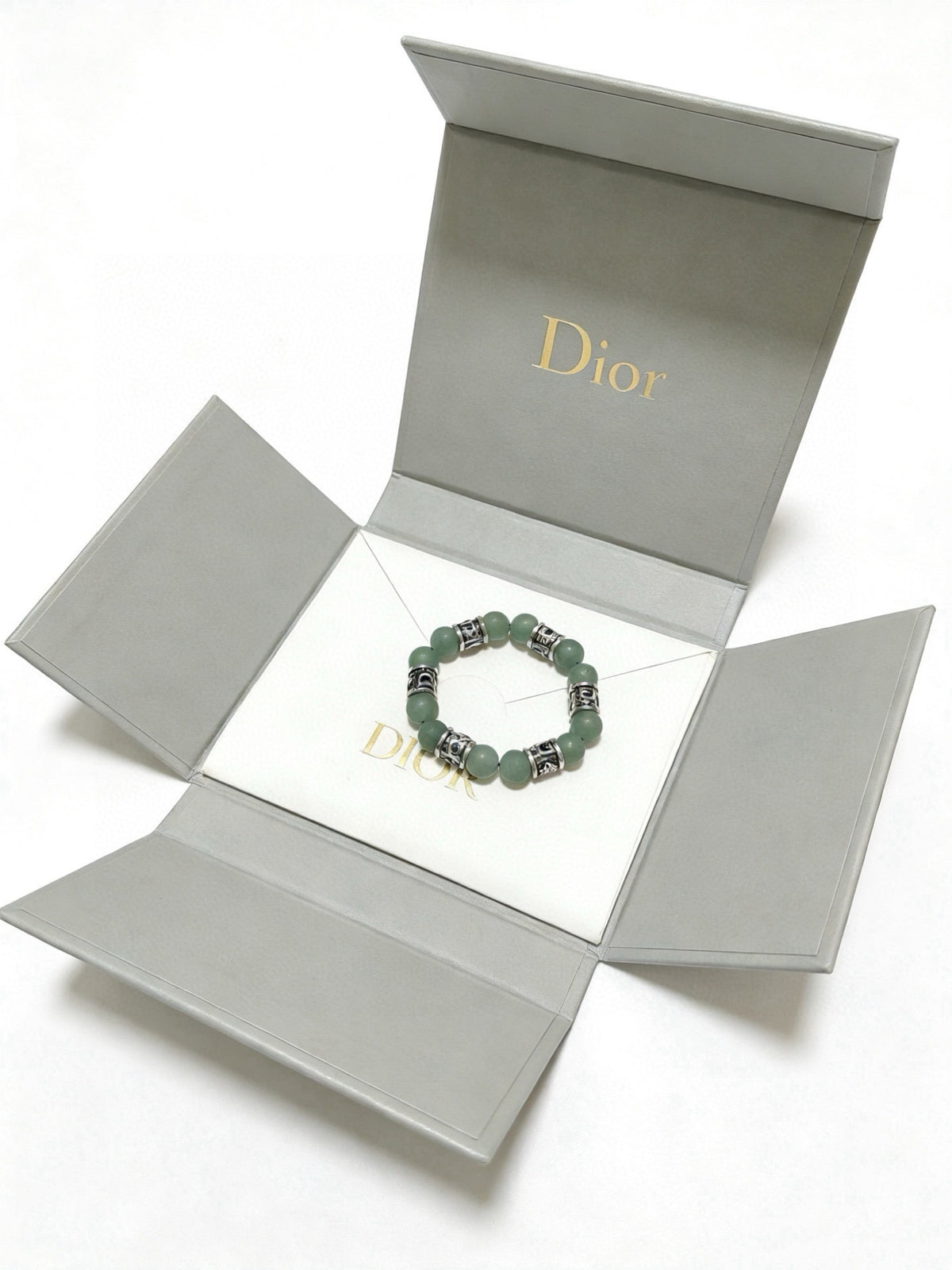 Dior Sterling Silver Vintage-Finish Bracelet