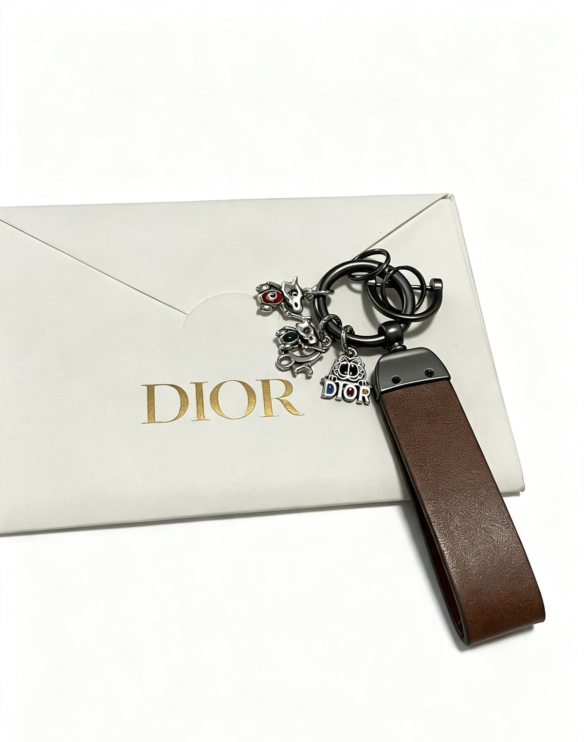 Dior Vintage-Finish Keychain