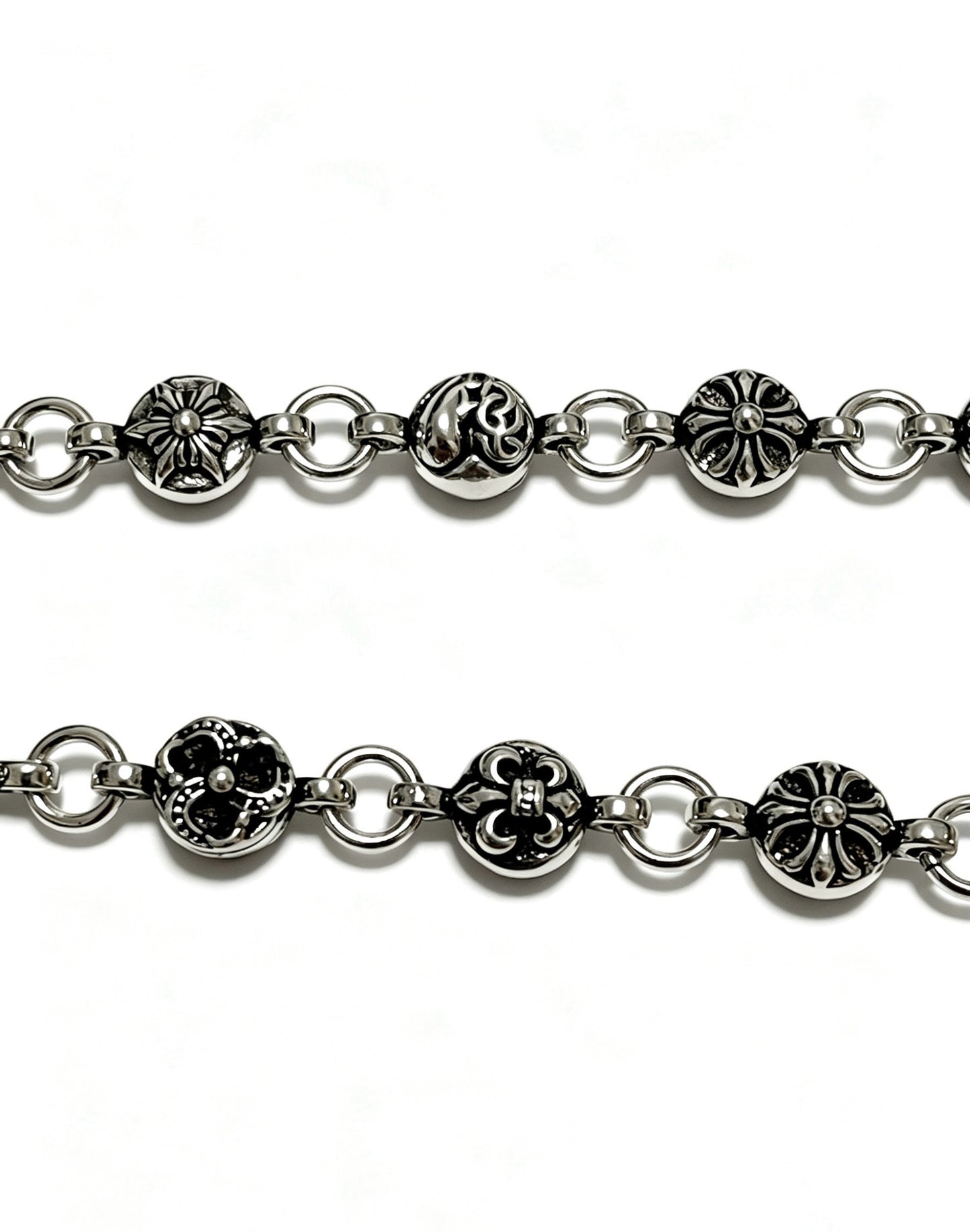 Chrome Hearts Sterling Silver Cross Necklace