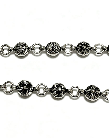 Chrome Hearts Sterling Silver Cross Necklace