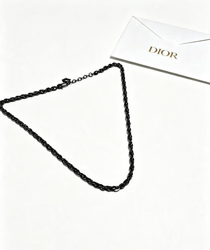Dior Sterling Silver Chain Necklace