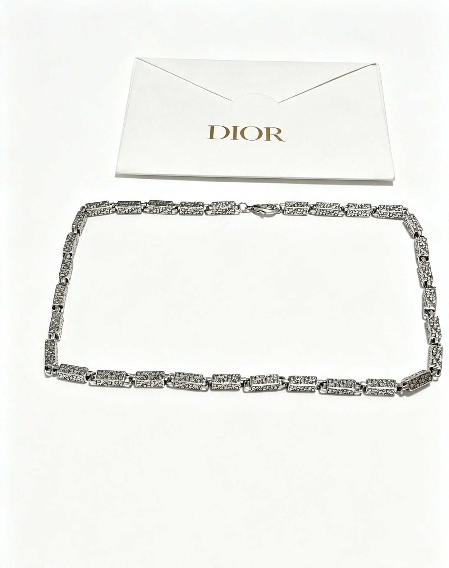 Dior Sterling Silver Chain Necklace