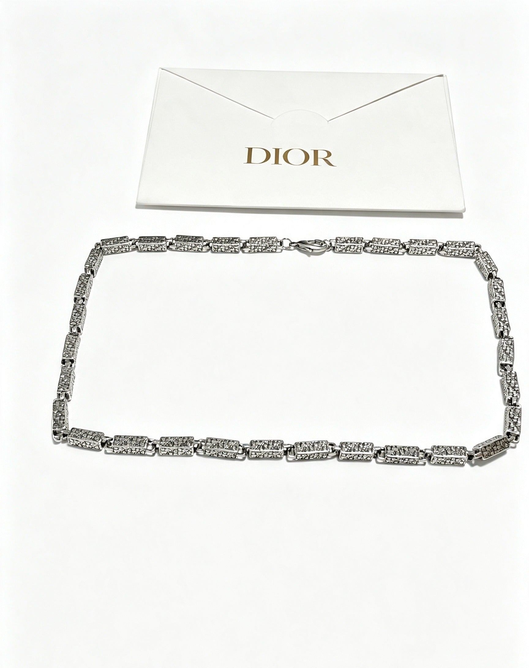 Dior Sterling Silver Chain Necklace