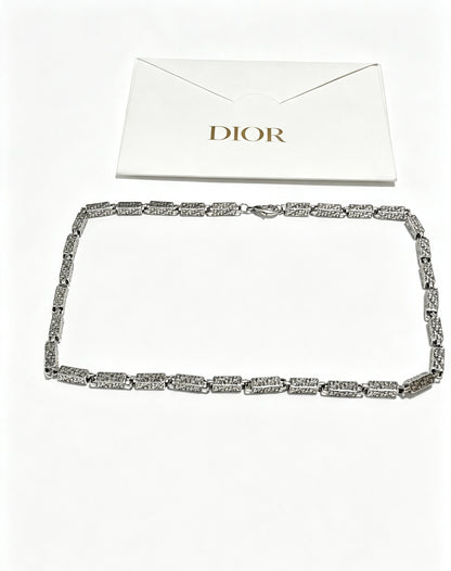 Dior Sterling Silver Chain Necklace