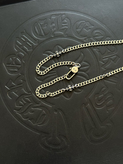 Chrome Hearts Sterling Silver Cross Necklace