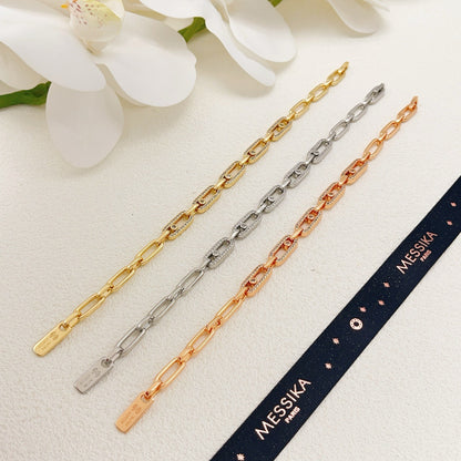 Messika Silver Brass Pave Bracelet
