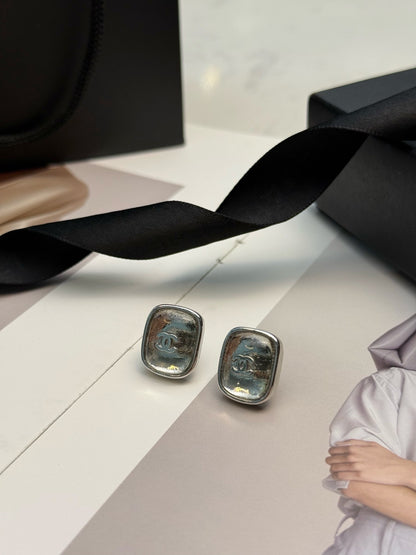 Chanel Vintage-Finish Earrings