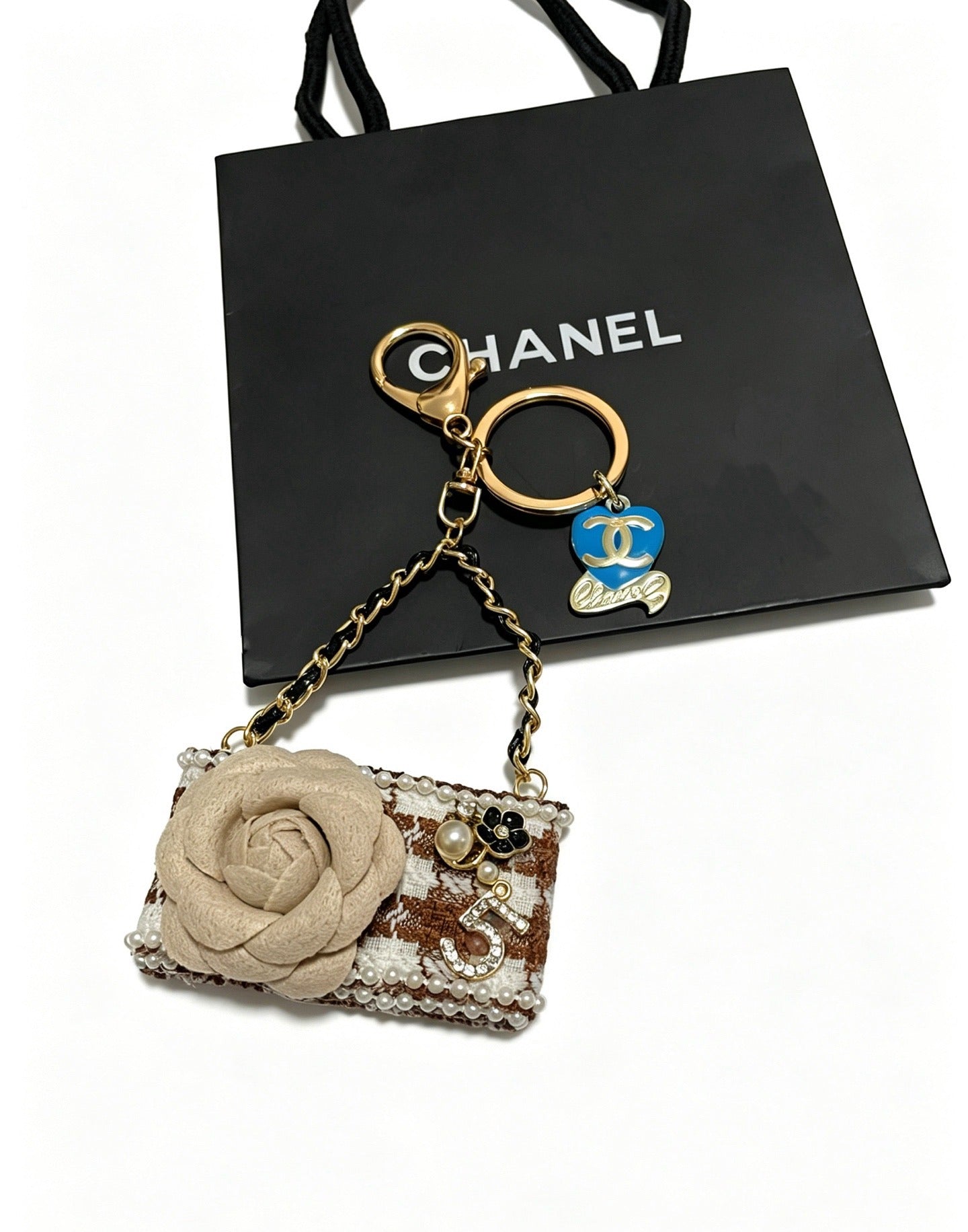 Chanel Vintage-Finish Keychain