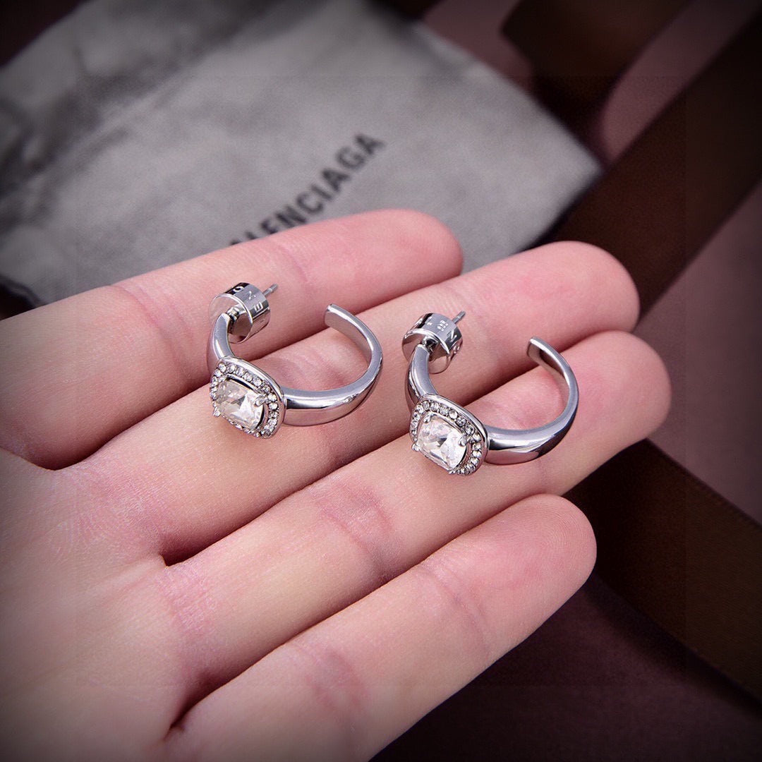Balenciaga Brass Earrings