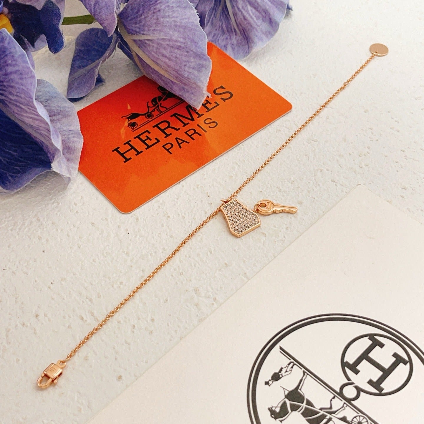 Hermes Brass Tassel Bracelet