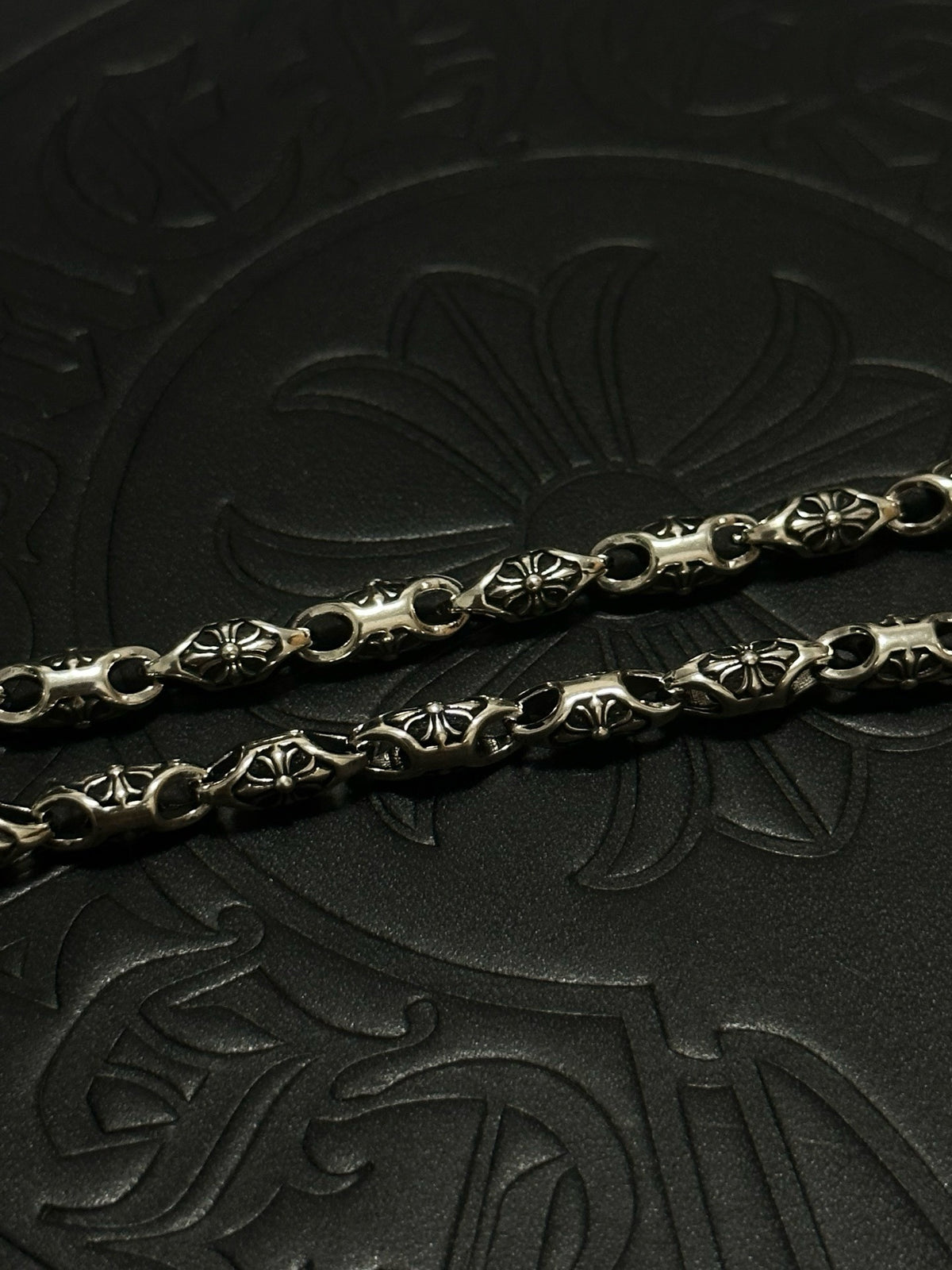 Chrome Hearts Sterling Silver Cross Necklace