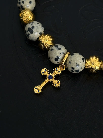 Chrome Hearts Sterling Silver Cross Bracelet