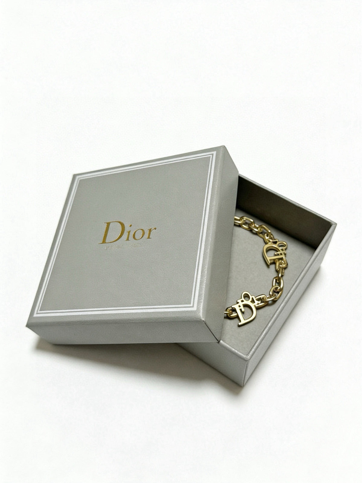 Dior Sterling Silver Chain Bracelet