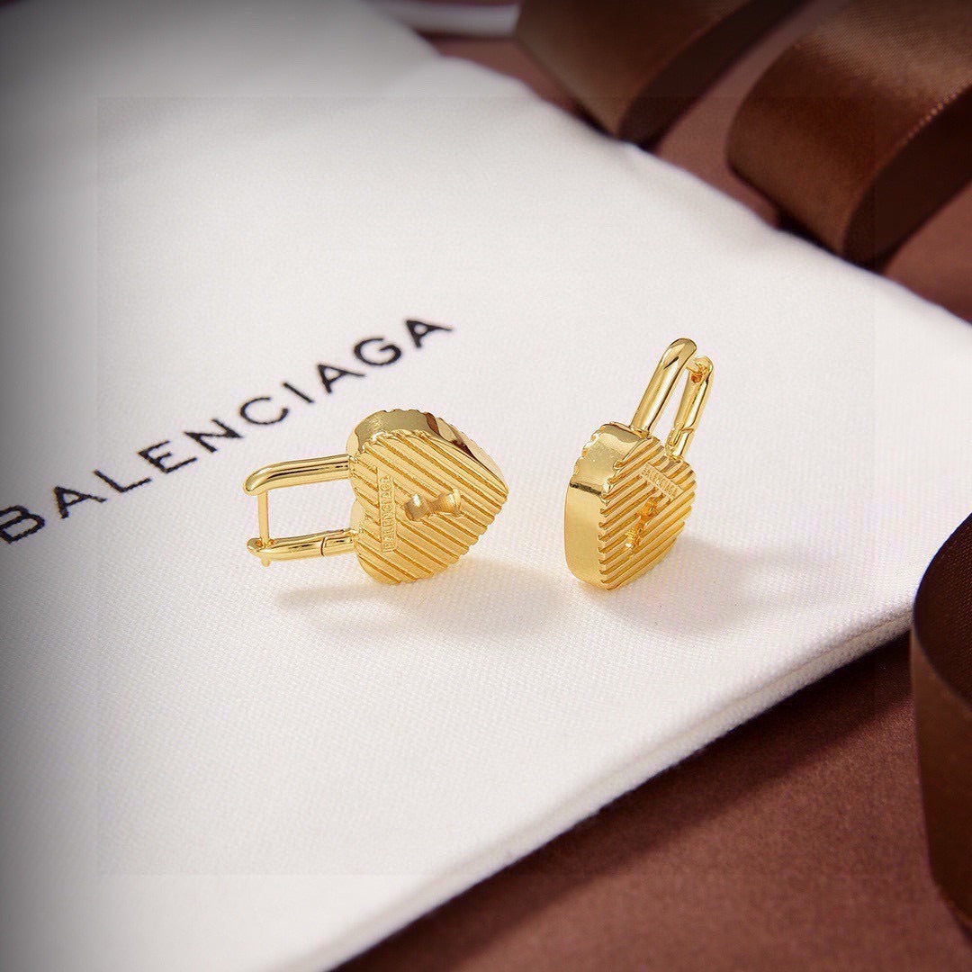 Balenciaga Brass Earrings