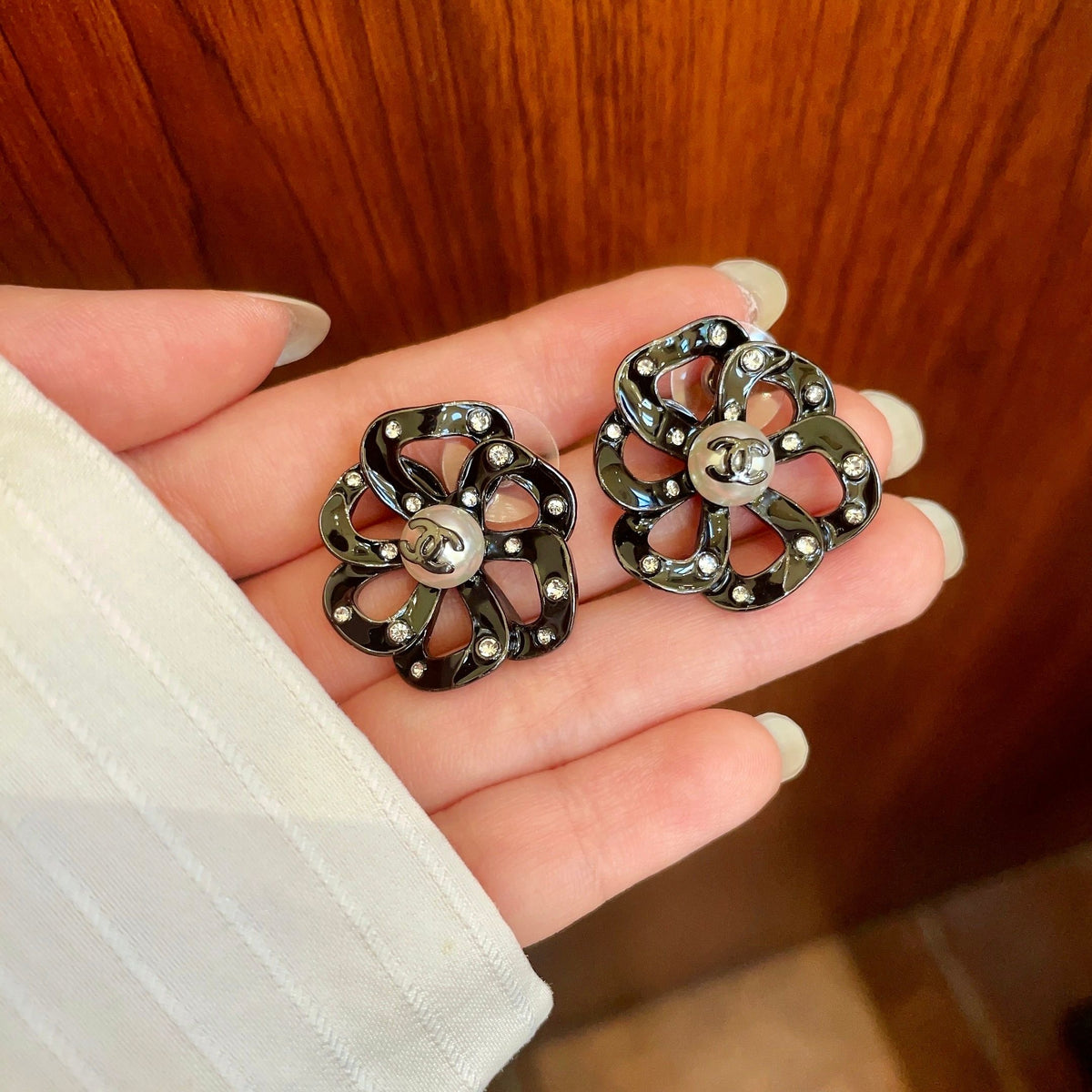 Chanel Openwork Earrings