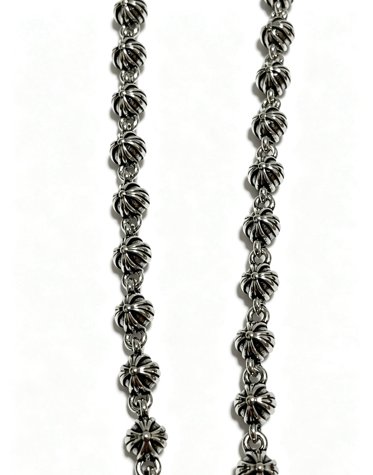 Chrome Hearts Sterling Silver Cross Necklace