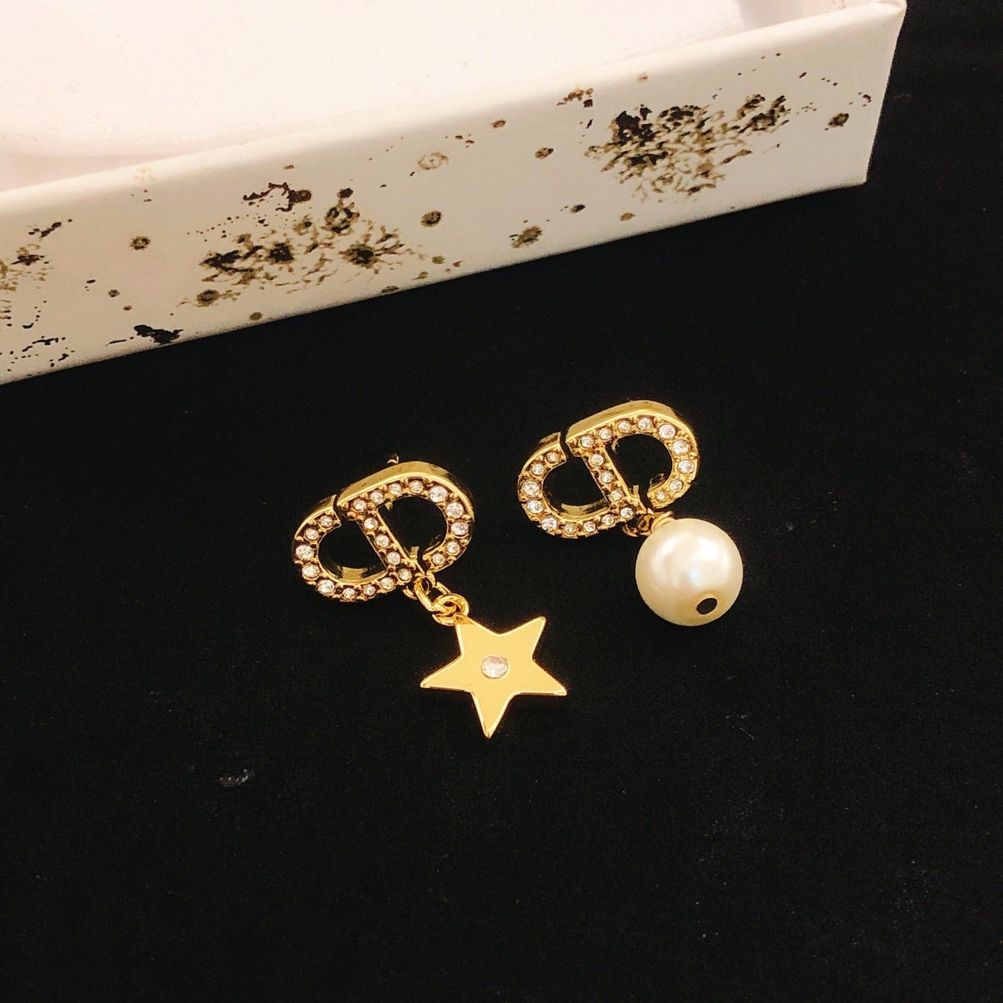 Dior Brass Star Earrings