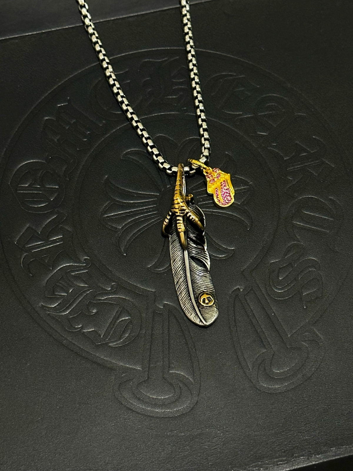 Chrome Hearts Sterling Silver Cross Necklace