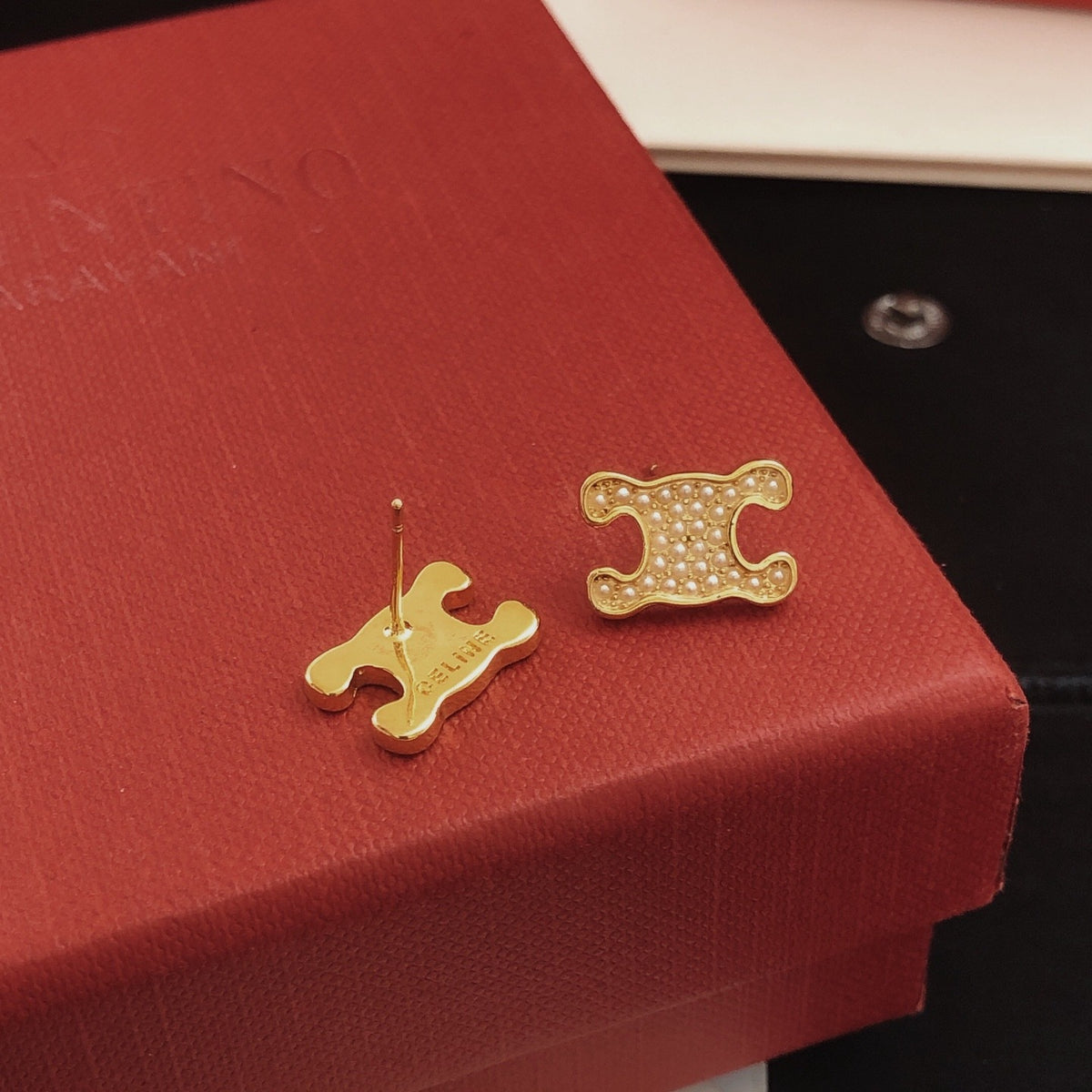 Celine Brass Earrings