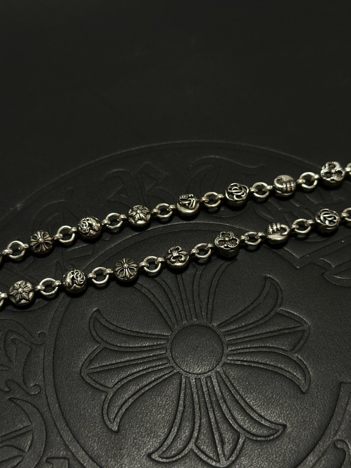 Chrome Hearts Sterling Silver Cross Necklace