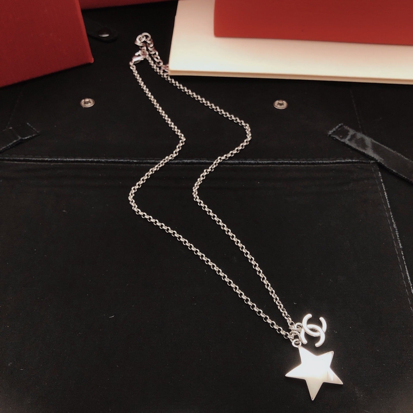 Chanel Brass Star Necklace