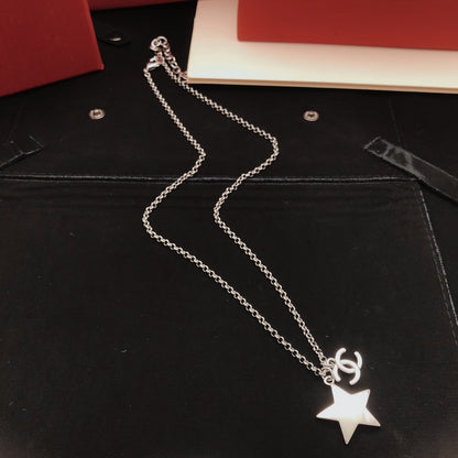 Chanel Brass Star Necklace