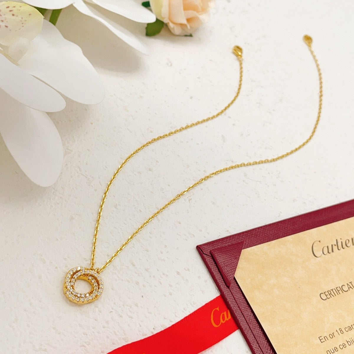 Cartier Gold Brass Necklace