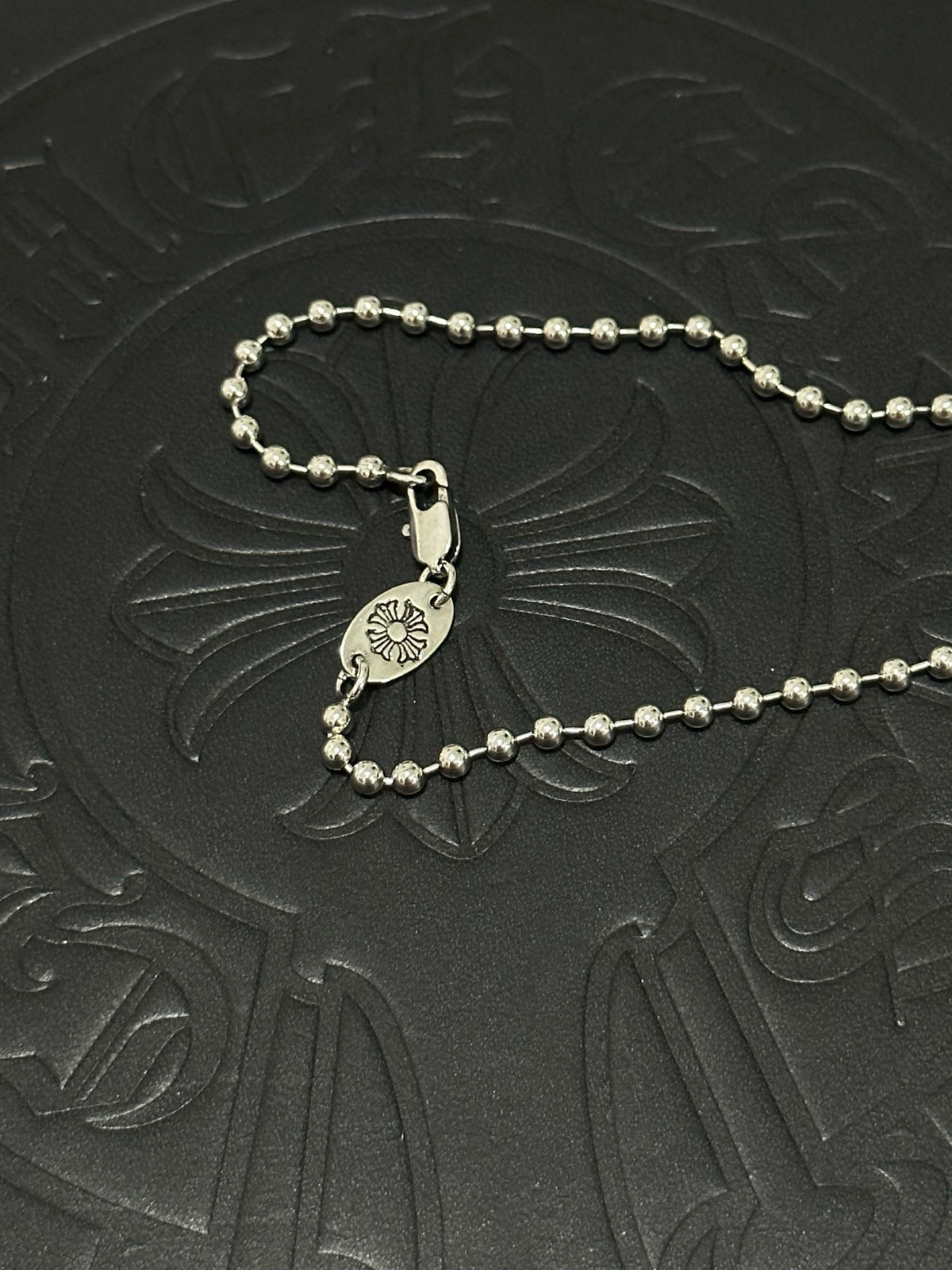 Chrome Hearts Sterling Silver Cross Necklace