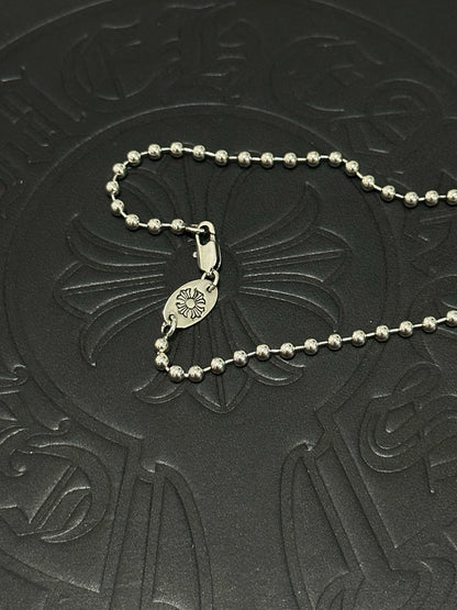 Chrome Hearts Sterling Silver Cross Necklace