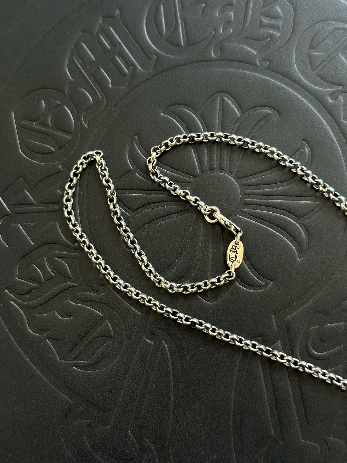 Chrome Hearts Sterling Silver Cross Necklace