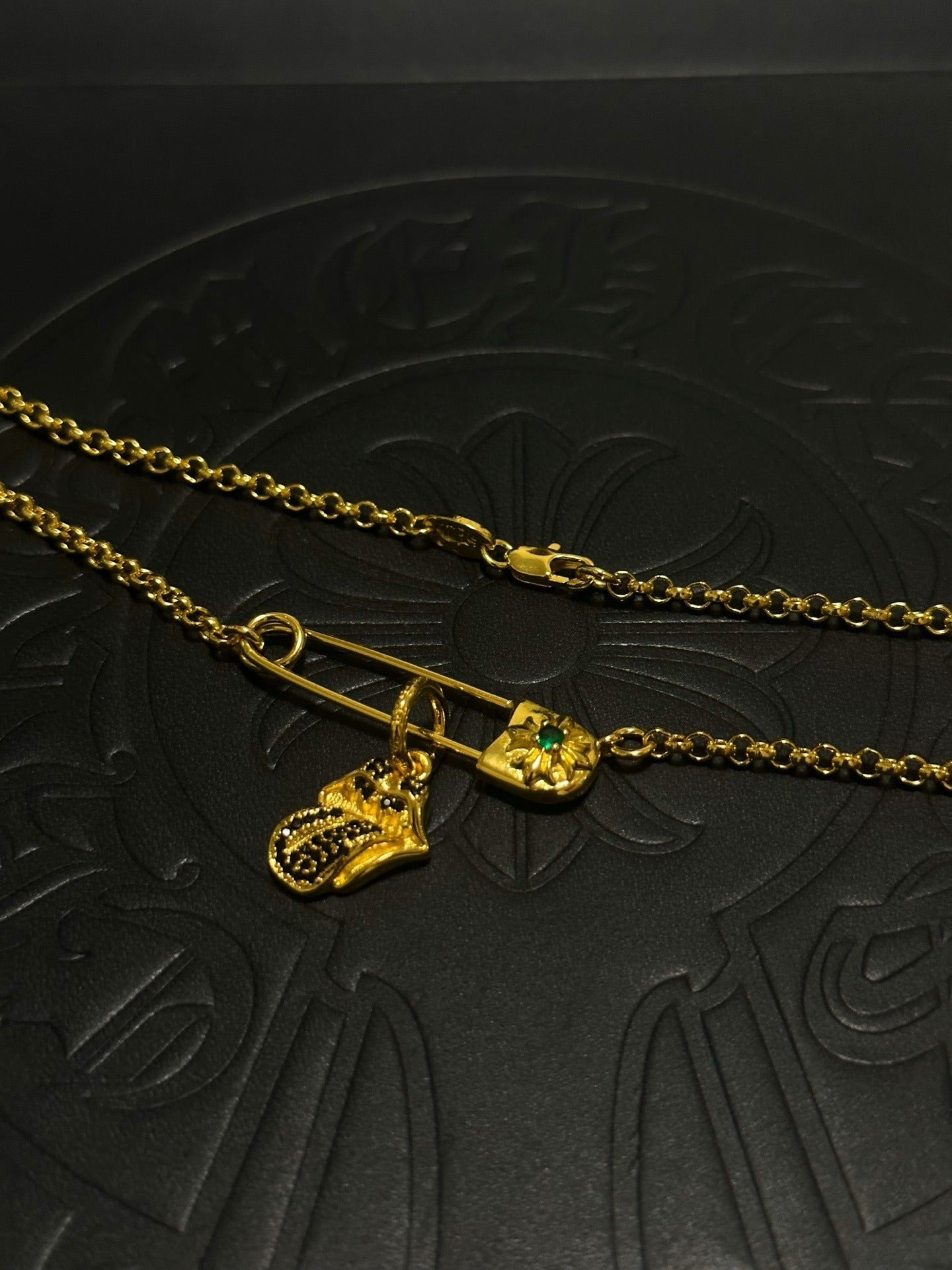 Chrome Hearts Sterling Silver Cross Necklace