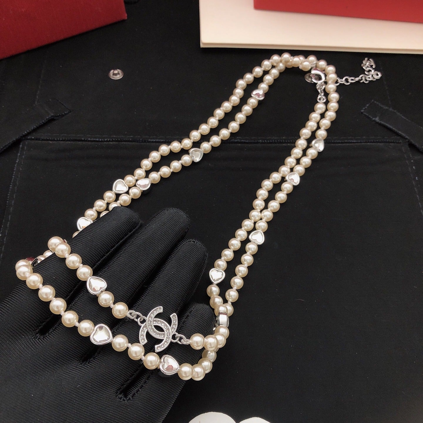 Chanel Brass Heart Necklace