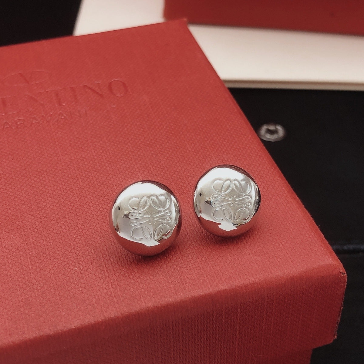 Loewe Brass Round Earrings