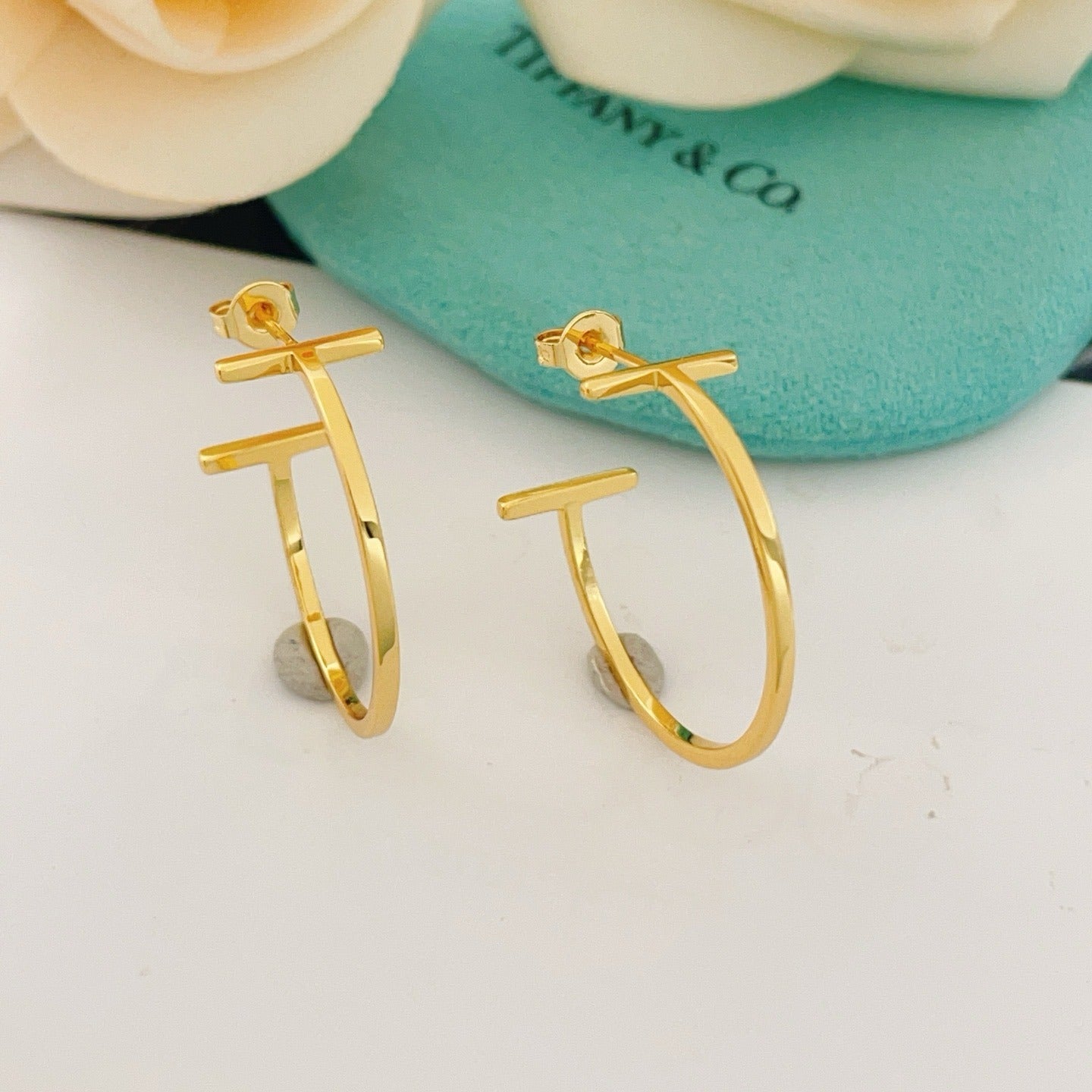 Tiffany & Co. Gold Brass Earrings