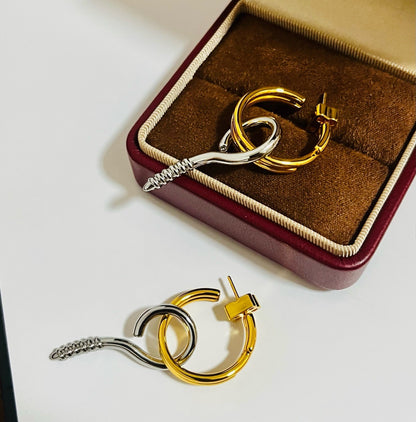 Balenciaga Brass Earrings