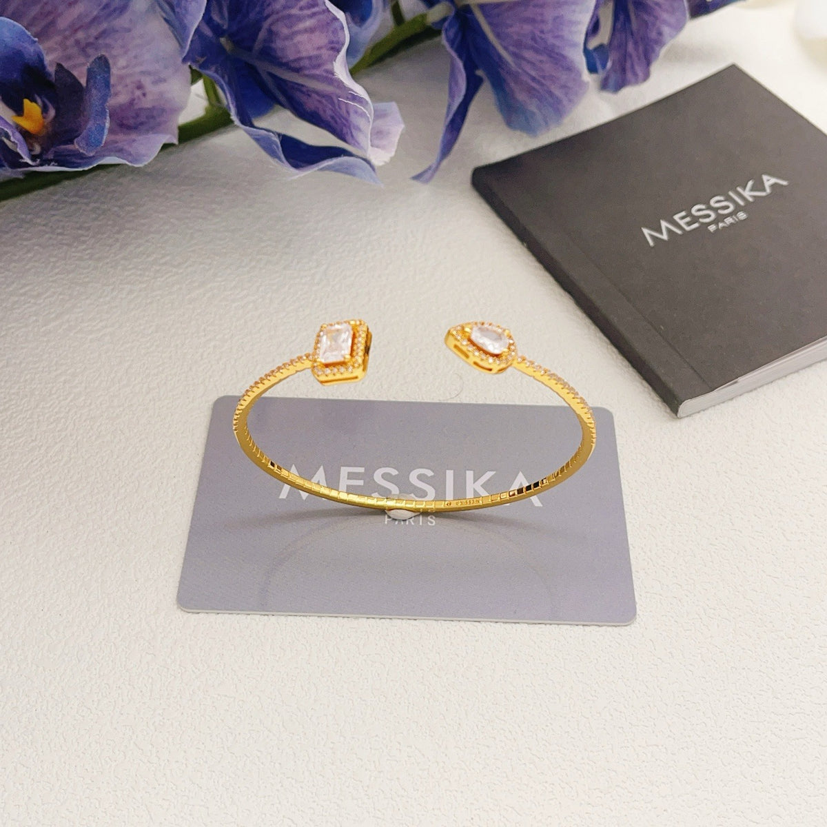 Messika Gold Brass Pave Bracelet