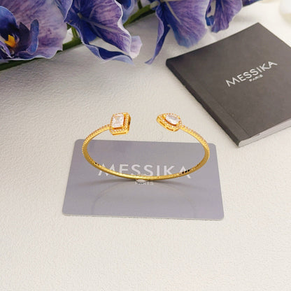Messika Gold Brass Pave Bracelet