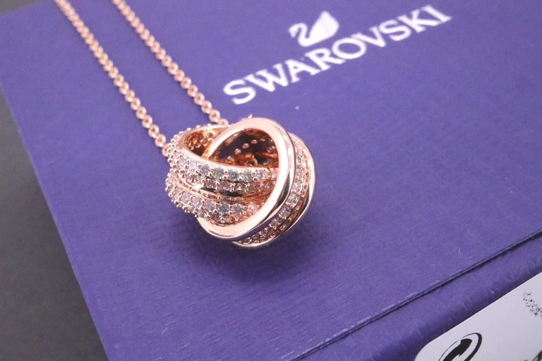 Swarovski Gold Crystal Necklace