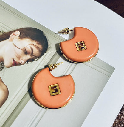 Fendi Logo Earrings