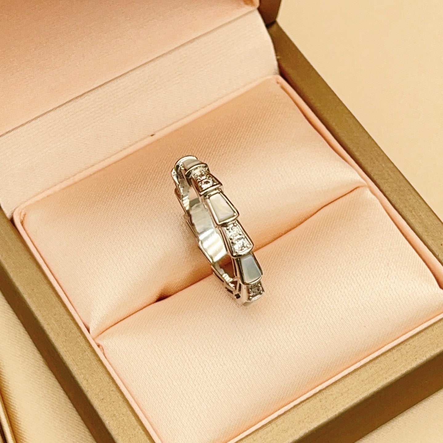 Bvlgari Silver Brass Ring