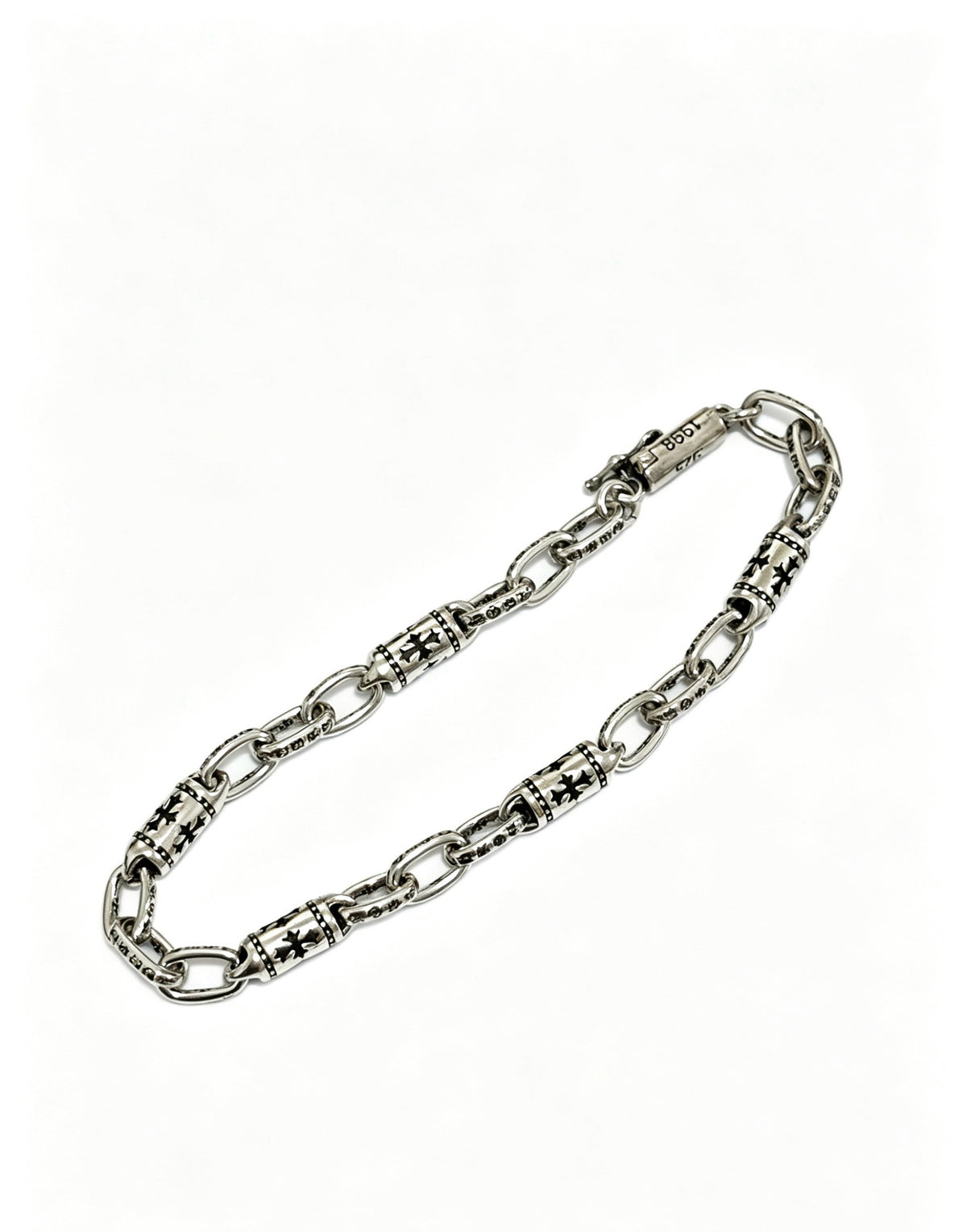 Chrome Hearts Sterling Silver Cross Bracelet
