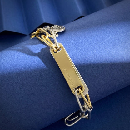 Versace Brass Colorblock Bracelet